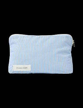 Studio Feder Celia Mini Toiletry Bag Cotton Milk Stripe
