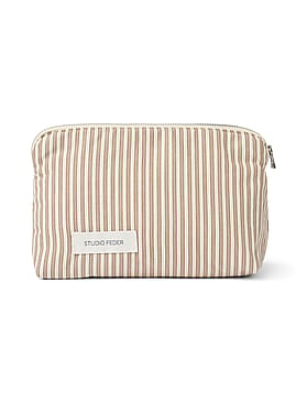 Studio Feder Celia Mini Toiletry Bag Cot Brown BeachStripe