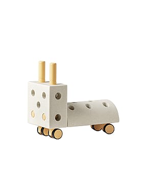 MODU Lille Gåbil Sand Grey/Honey Yellow