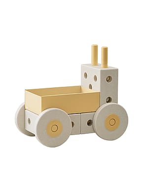 MODU 3-i-1 Gåvogn Sand Grey/Honey Yellow