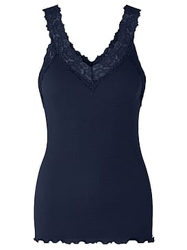 Rosemunde RWBernadine Organic Cotton SL Lace Top Navy XL