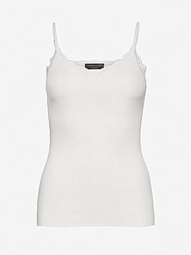 Rosemunde Øko Strop Top Ivory S