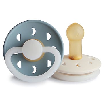 FRIGG Moon Phase Natsutter i Latex 2-pak Stone Blue/Cream Str. 2
