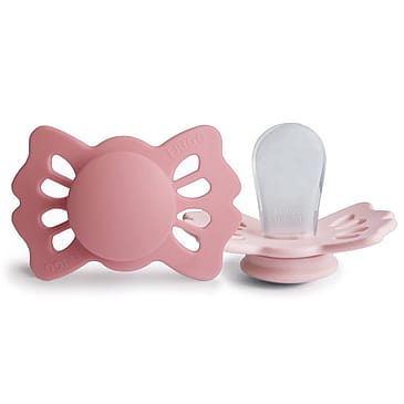 FRIGG Lucky Sutter i Silikone 2-pak Cedar/Baby Pink str. 1