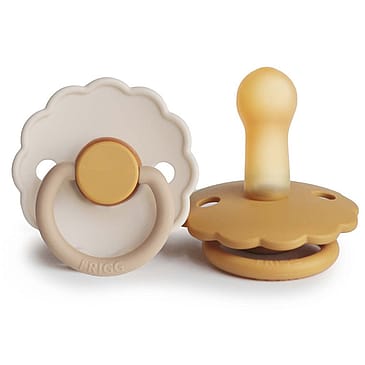 FRIGG Daisy Sutter i Latex 2-pak Chamomile/Honey Gold Str. 2