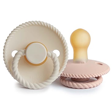FRIGG Rope Sutter i Latex 2-pak Blush/Cream Str. 1