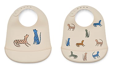 LIEWOOD Tilda Hagesmæk 2-pak Leopard Multi Mix