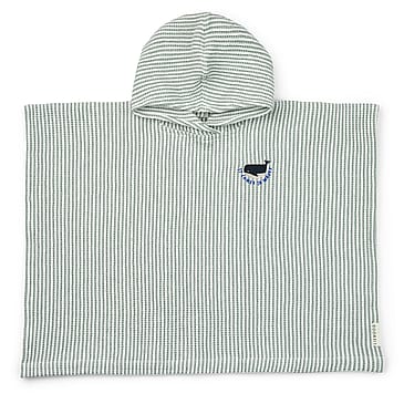 LIEWOOD Paco Poncho med Broderi Stripe Peppermint / Creme de la creme 7-8 år
