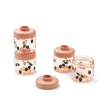 LIEWOOD Dominique BabyFood Tritan Box 4-Pak Berry / Pale Tuscany