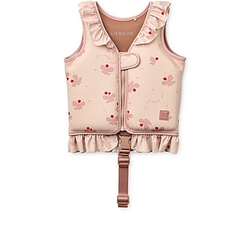 LIEWOOD Dove  Swim Vest w Frill Butterfly / Apple blossom 11-15 kg