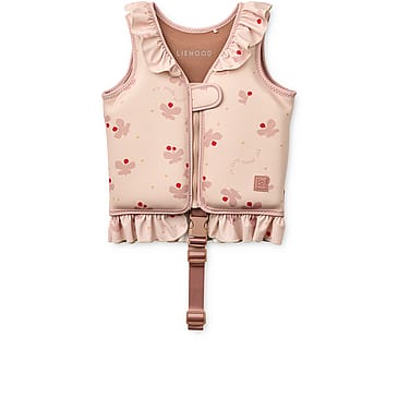 LIEWOOD Dove  Swim Vest w Frill Butterfly / Apple blossom 15-19 kg