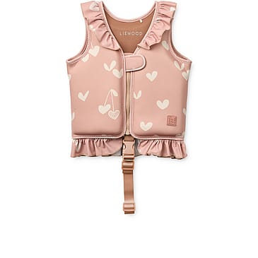 LIEWOOD Dove  Swim Vest w Frill Sweethearts / Pale tuscany 15-19 kg