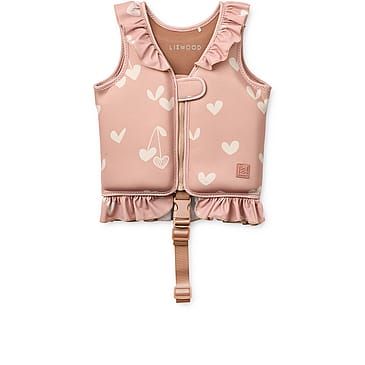 LIEWOOD Dove  Swim Vest w Frill Sweethearts / Pale tuscany 19-30 kg