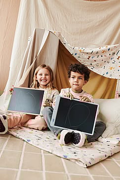 LIEWOOD Zora Magic Drawing Board 35 cm CrocoDove/Dove blue