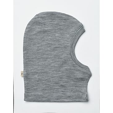 WHEAT Wool Balaclava Kim 2-pak Melange Grey Str 6-8 år/ 54-55 cm