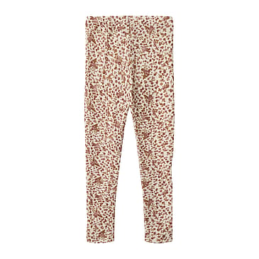 WHEAT Wool Leggings Agi Rose Flowers Str 110/5 år