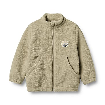 WHEAT Fleece Jacket Helge Drift Wood Str 128/8 år