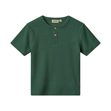 WHEAT T-Shirt Short Sleeve Lumi Green Str 140/10 år