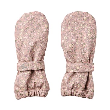 WHEAT Rain Mittens Rily Powder Flower Meadow Str L/ 3-5 år