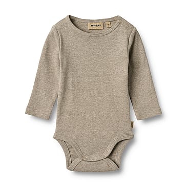 WHEAT Rib Body Long Sleeve Spencer Gravel Melange Str 80/12 m