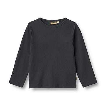 WHEAT T-Shirt Long Sleeve Milo Navy Str 152/12 år