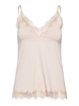 Rosemunde Bridget SL Lace Strap Top Cacao XXL