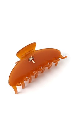 Fan Palm Hair clips Amber