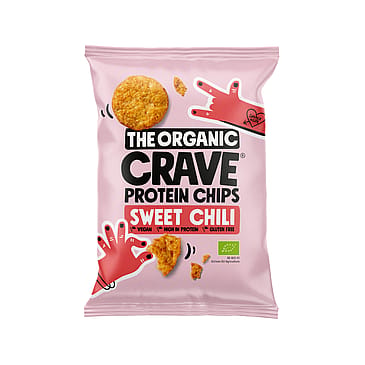 The Organic Crave Økologiske protein chips sweet chili 30 g