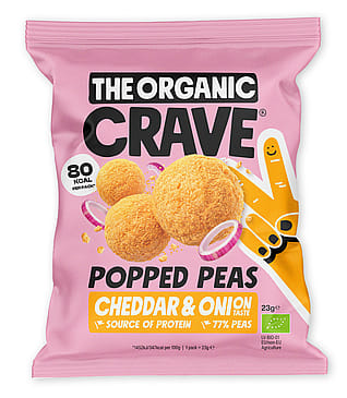 The Organic Crave PopPeas Cheddar and onion