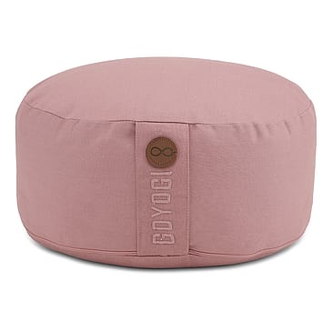GOYOGI Calm Organic Cotton Round Meditation Cushion Rose