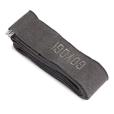 GOYOGI Organic Cotton Yoga Strap Dark Grey
