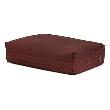 GOYOGI Calm Organic Cotton Rectangular Yoga Bolster Dark Brown