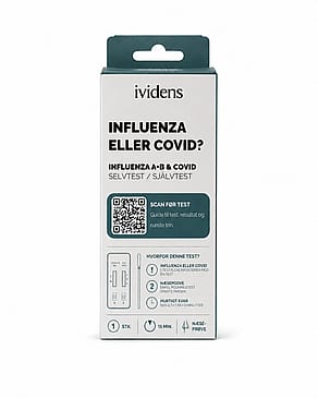 Ividens Influenza A/B + COVID-19 Selvtest 1 stk