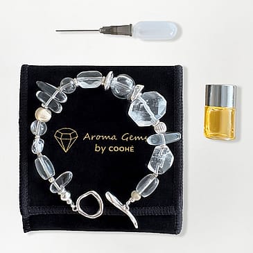 COOHÉ CALM|Clear Quartz Aroma Bracelet