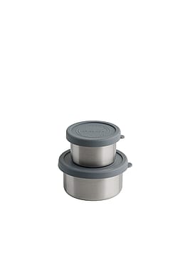 AYA&IDA Snack Container One Size Dark Grey 2-pak