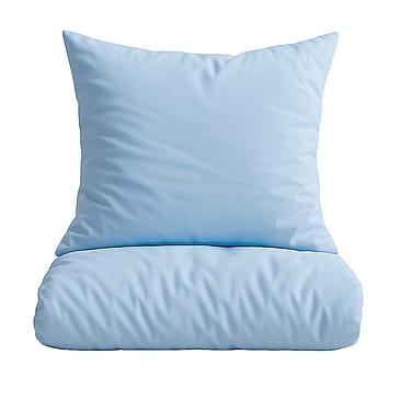 OMHU Percale Sengetøj Lyseblå 140 x 200 cm