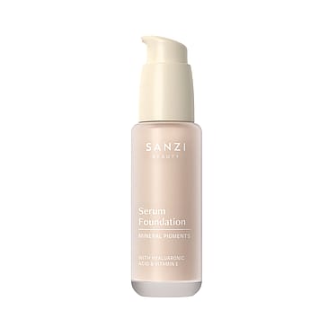 Sanzi Beauty Serum Foundation Mineral Pigments 02 Light Neutral Warm Rosy L