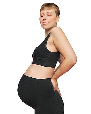 momkind Crossover Bra Charcoal S/M
