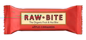 Rawbite Frugt- og nøddebar Glutenfri Ø Apple Cinamon 50 g