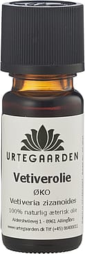 Urtegaarden Vetiver æterisk olie ØKO 10 ml