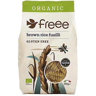 Doves Farm Brun ris fusilli skruer glutenfri Ø 500 g