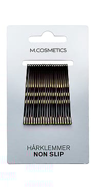 M.COSMETICS Hårklemmer Non-Slip 20 stk Brun