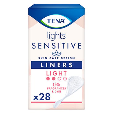 Tena Sensitive Lights Inkontinenstrusseindlæg 28 stk