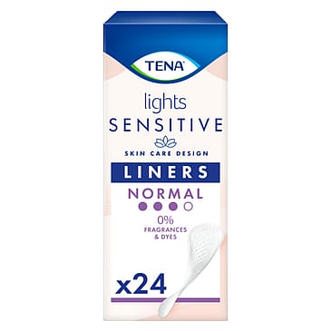 Tena Sensitive Lights Inkontinenstrusseindlæg 24 stk