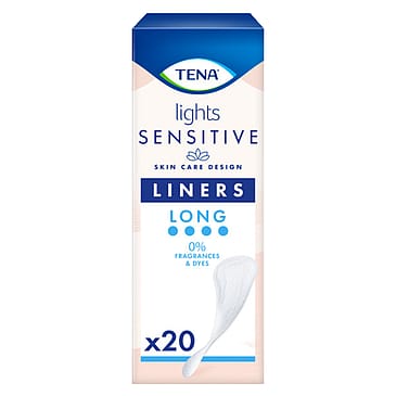 Tena Sensitive Lights Inkontinenstrusseindlæg Long