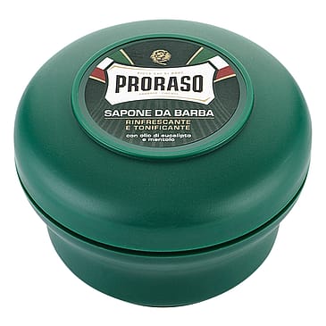 Proraso Barbersæbe i skål, Eucalyptus & Menthol, 1