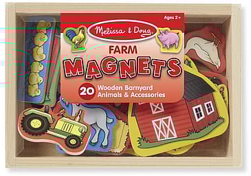 Melissa and Doug Wooden Magnets in a Box Farm