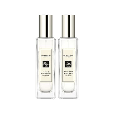 Jo Malone London Peony & Blush Suede + Wood Sage & Sea Salt Cologne Scent Pairing Duo 2 x 30 ml