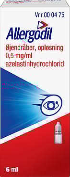 Allergodil Øjendråber 0,5 mg/ml 6 ml