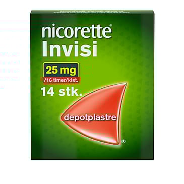 Nicorette® Invisi Depotplastre 25 mg/16 timer 14 stk.